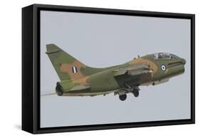 Hellenic Air Force Ta-7 Corsair Ii Taking Off-Stocktrek Images-Framed Stretched Canvas