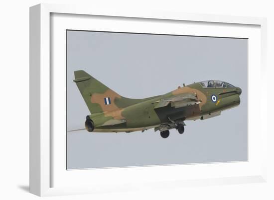 Hellenic Air Force Ta-7 Corsair Ii Taking Off-Stocktrek Images-Framed Photographic Print
