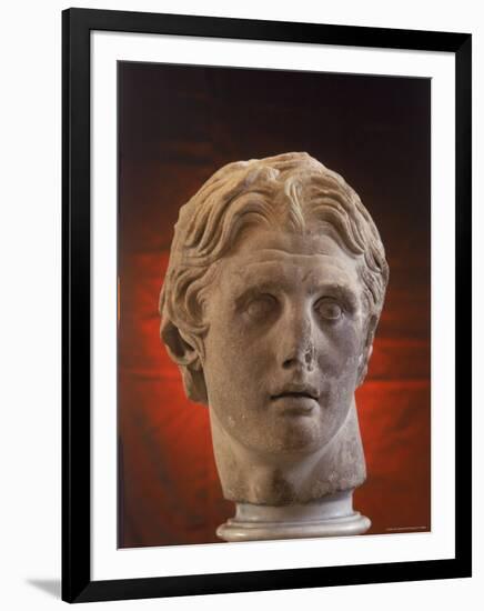 Hellenic Sculpture of Alexander the Great from the Musee D'Antiquities de Stambul-Dmitri Kessel-Framed Photographic Print