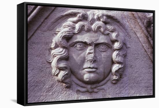 Hellenistic Gorgon from a Sarcophagus from Asia Minor (Turkey), 20th century-Unknown-Framed Stretched Canvas