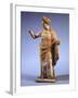 Hellenistic Tanagrina, Terracotta Statue from Tanagra, Greece-null-Framed Giclee Print