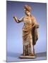 Hellenistic Tanagrina, Terracotta Statue from Tanagra, Greece-null-Mounted Giclee Print