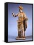 Hellenistic Tanagrina, Terracotta Statue from Tanagra, Greece-null-Framed Stretched Canvas