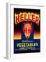 Heller California Vegetables-null-Framed Art Print