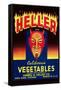 Heller California Vegetables-null-Framed Stretched Canvas