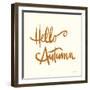 Hello Autumn I on Cream-Anne Tavoletti-Framed Art Print