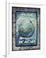 Hello Beach-LightBoxJournal-Framed Giclee Print