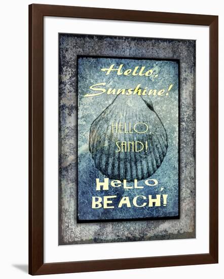 Hello Beach-LightBoxJournal-Framed Giclee Print