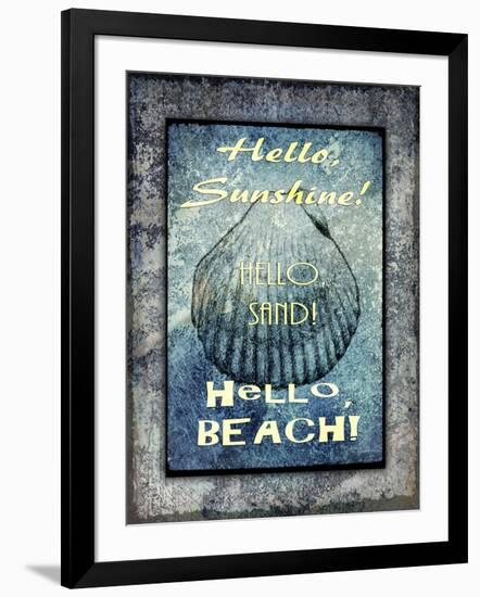 Hello Beach-LightBoxJournal-Framed Giclee Print