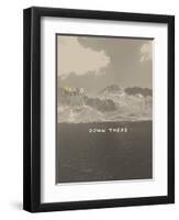 Hello Down There-Danielle Kroll-Framed Premium Giclee Print