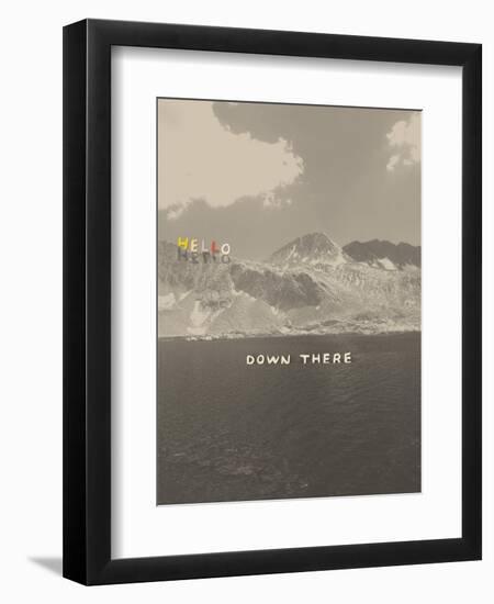 Hello Down There-Danielle Kroll-Framed Premium Giclee Print