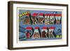 Hello from Asbury Park, New Jersey-null-Framed Art Print