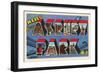 Hello from Asbury Park, New Jersey-null-Framed Art Print