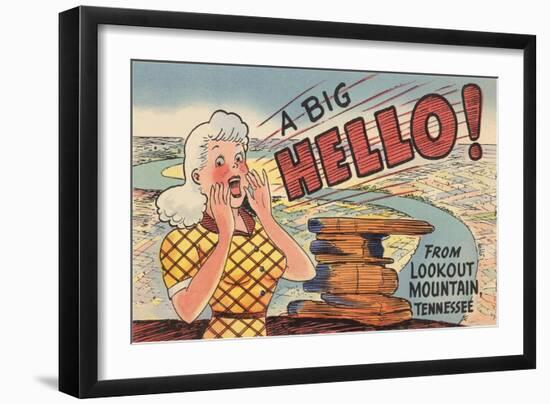 Hello from Lookout Mountain-null-Framed Art Print