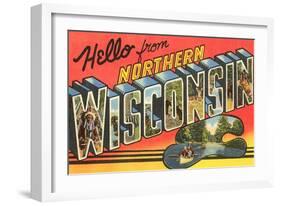 Hello from Northern Wisconsin-null-Framed Art Print
