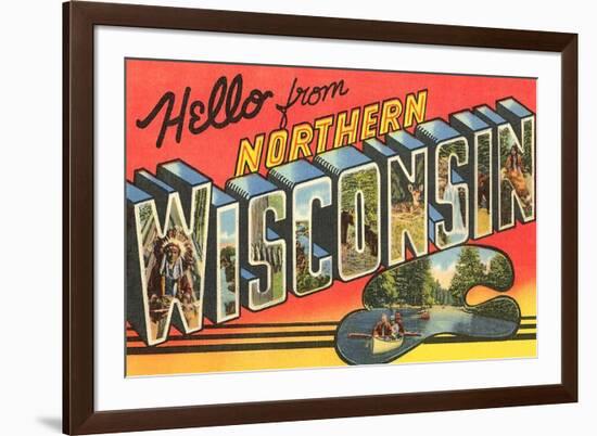 Hello from Northern Wisconsin-null-Framed Art Print