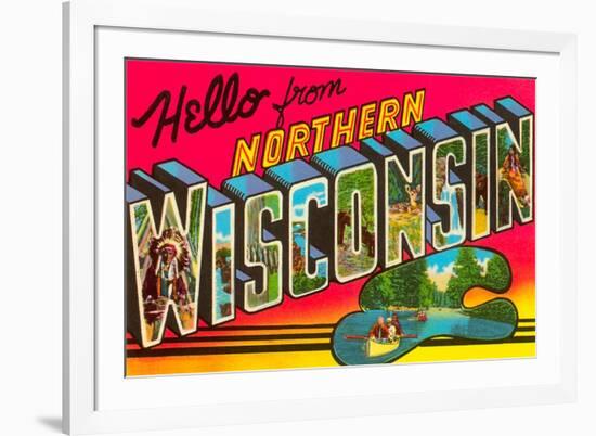 Hello from Northern Wisconsin-null-Framed Premium Giclee Print