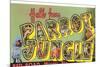 Hello from Parrot Jungle, Miami, Florida-null-Mounted Premium Giclee Print