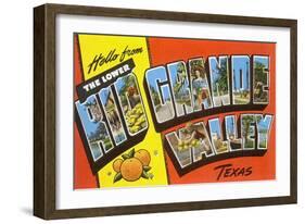 Hello from the Lower Rio Grande Valley, Texas-null-Framed Giclee Print