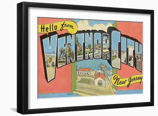 Hello from Ventnor City, New Jersey-null-Framed Art Print