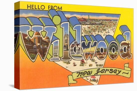 Hello from Wildwood, New Jersey-null-Stretched Canvas