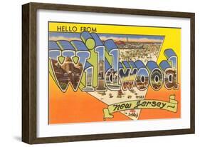 Hello from Wildwood, New Jersey-null-Framed Art Print
