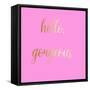 Hello Gorgeous Pink-Jelena Matic-Framed Stretched Canvas