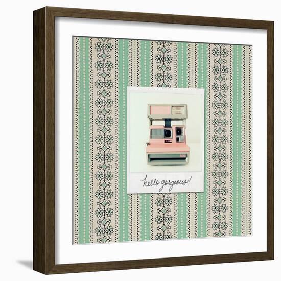 Hello Gorgeous Polaroid-Vicki Dvorak-Framed Art Print