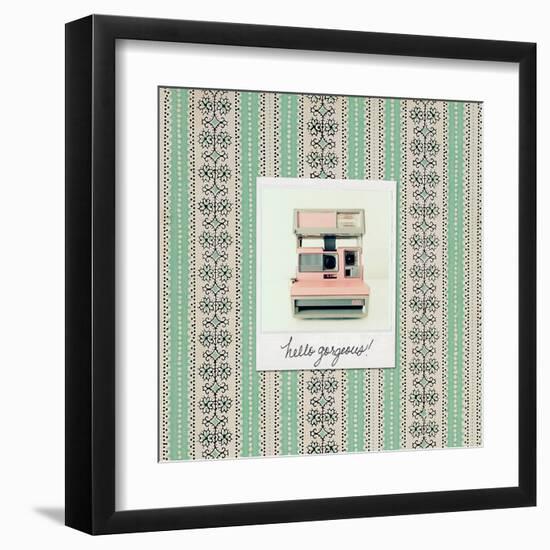 Hello Gorgeous Polaroid-Vicki Dvorak-Framed Art Print