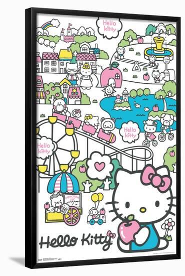 Hello Kitty: 19 Amusement Park - Carnival-Trends International-Framed Poster
