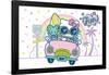 Hello Kitty: 20 Kawaii Vacation - Fun-Trends International-Framed Poster