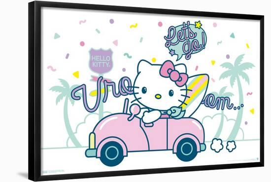 Hello Kitty: 20 Kawaii Vacation - Let's Go-Trends International-Framed Poster