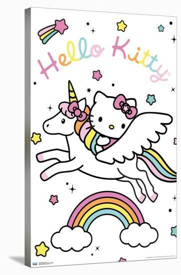 Hello Kitty: 21 Unicorn-Trends International-Stretched Canvas