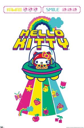 'Hello Kitty: 22 Kawaii Arcade - Alien' Premium Edition | AllPosters.com