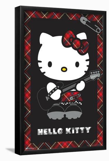 Hello Kitty: 22 Punk Red-Trends International-Framed Poster