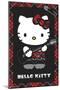 Hello Kitty: 22 Punk Red-Trends International-Mounted Poster