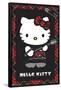 Hello Kitty: 22 Punk Red-Trends International-Framed Poster