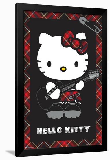 Hello Kitty: 22 Punk Red-Trends International-Framed Poster