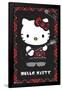 Hello Kitty: 22 Punk Red-Trends International-Framed Poster