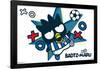 Hello Kitty and Friends: 21 Sports - Badtz-Maru Soccer-Trends International-Framed Poster