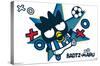 Hello Kitty and Friends: 21 Sports - Badtz-Maru Soccer-Trends International-Stretched Canvas