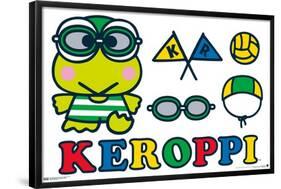 Hello Kitty and Friends: 21 Sports - Keroppi Water Polo-Trends International-Framed Poster