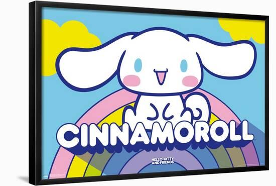 Hello Kitty and Friends: 22 Over The Rainbow - Cinnamoroll-Trends International-Framed Poster