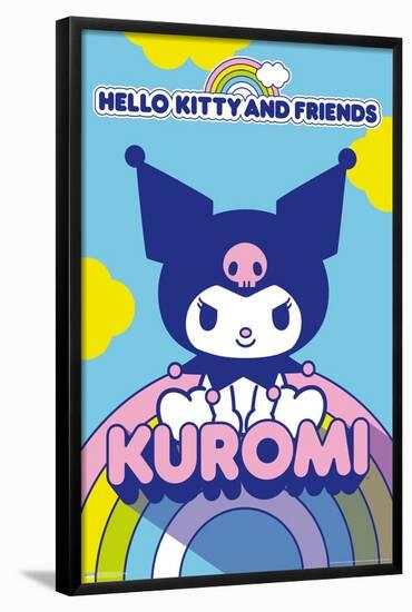 Hello Kitty and Friends: 22 Over The Rainbow - Kuromi-Trends International-Framed Poster