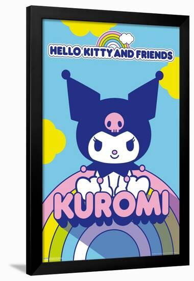 Hello Kitty and Friends: 22 Over The Rainbow - Kuromi-Trends International-Framed Poster