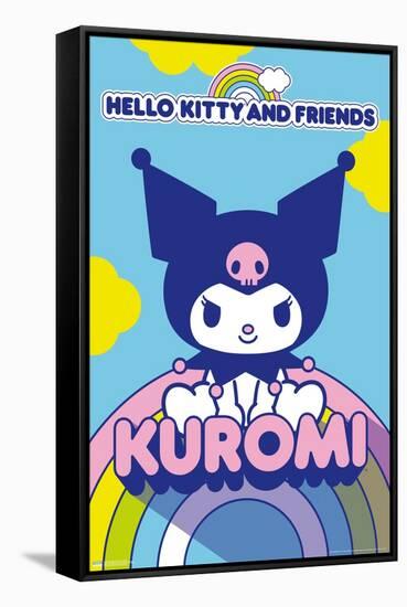 Hello Kitty and Friends: 22 Over The Rainbow - Kuromi-Trends International-Framed Stretched Canvas