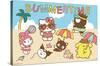 Hello Kitty and Friends: 22 Seize The Moment - Beach-Trends International-Stretched Canvas