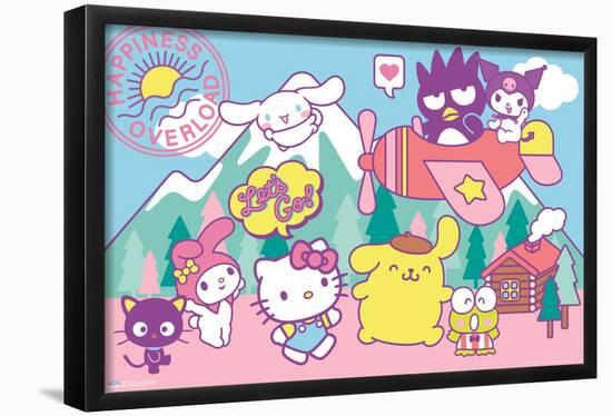 Hello Kitty and Friends: 22 Spring - Happiness Overload-Trends International-Framed Poster