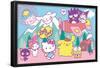 Hello Kitty and Friends: 22 Spring - Happiness Overload-Trends International-Framed Poster