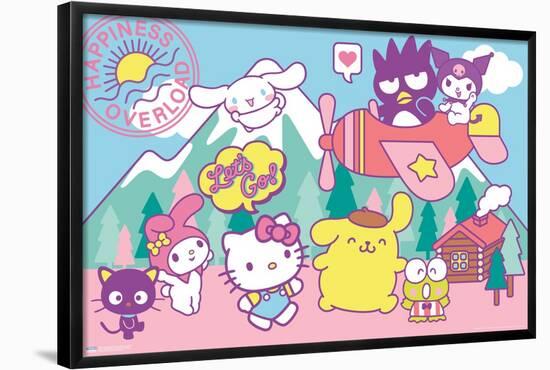 Hello Kitty and Friends: 22 Spring - Happiness Overload-Trends International-Framed Poster